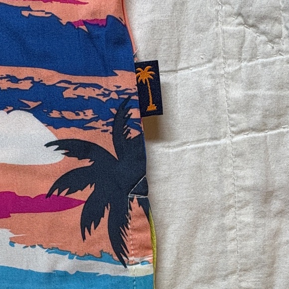 Margaritaville Tropical Beach & Palm Tree Button-Down Hawaiian Shirt XXL NWT - Picture 4 of 10